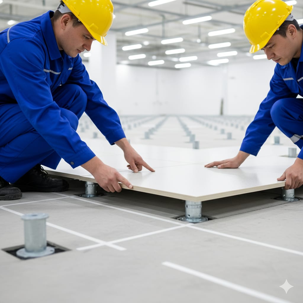 Raised floor installation