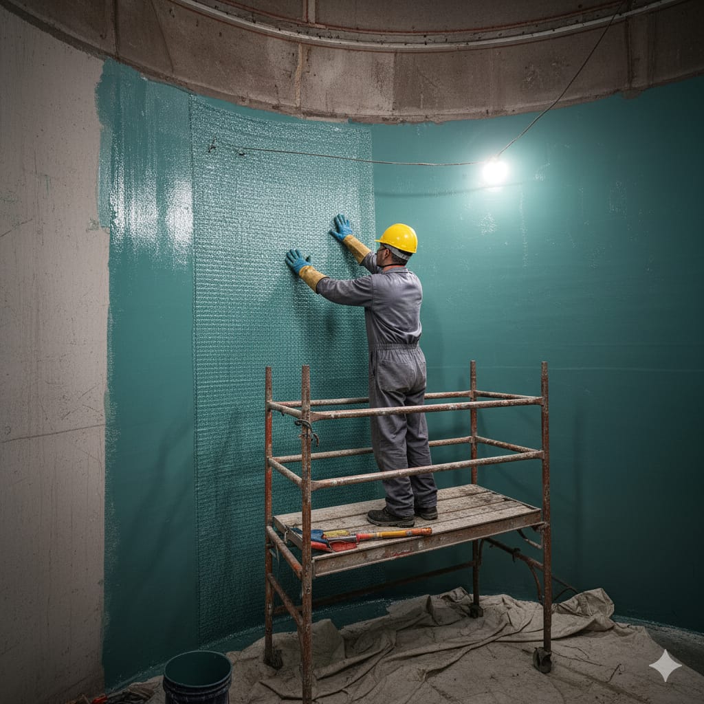 GRP Lining Application